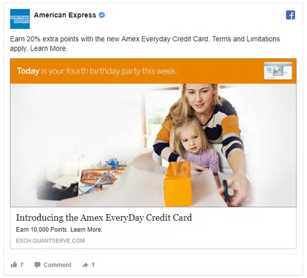 remarketing american express