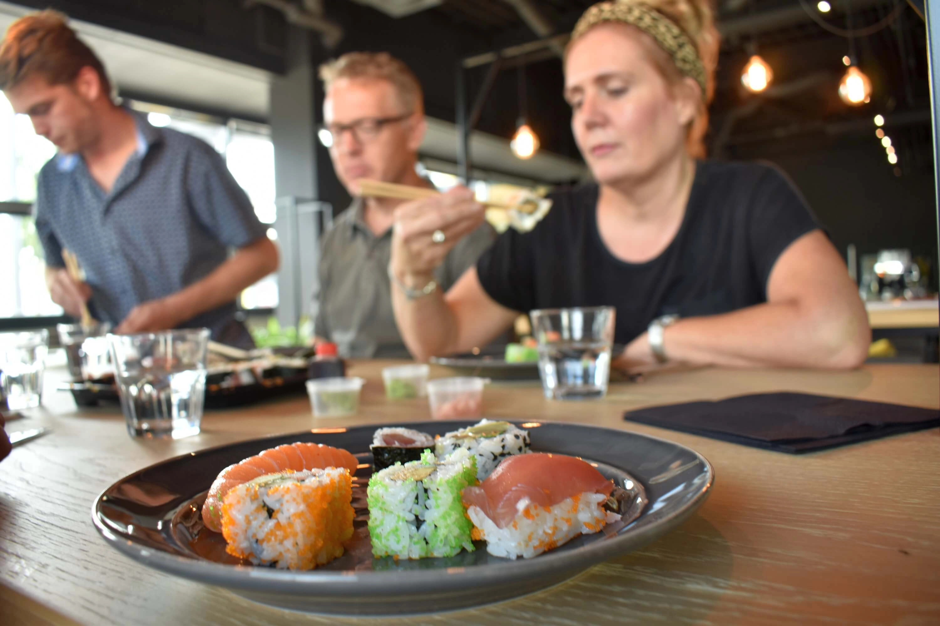 thuis genieten van versie sushi