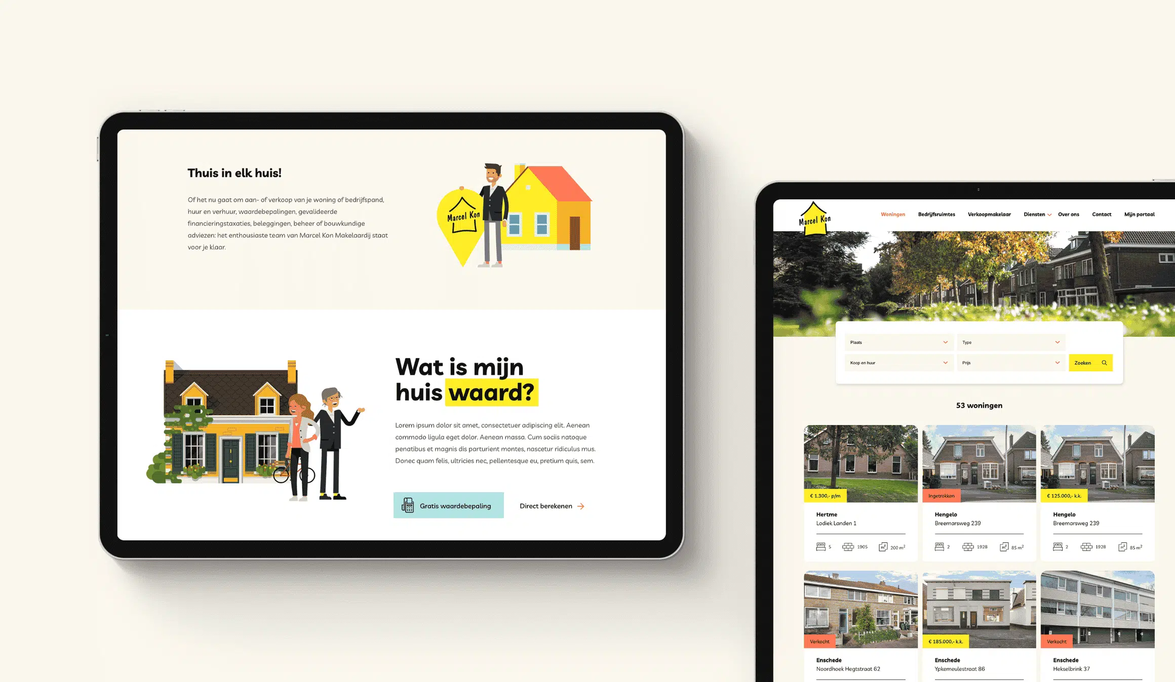 woningaanbod koppeling website makelaars