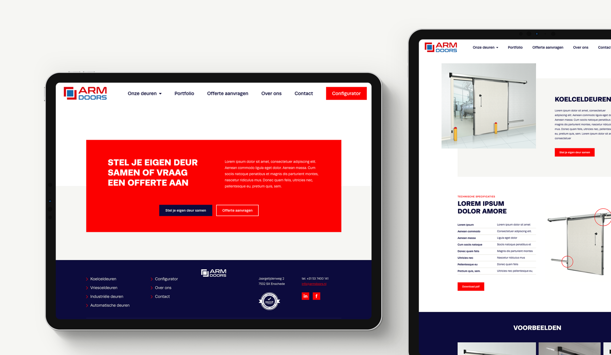ARM DOORS webdesign