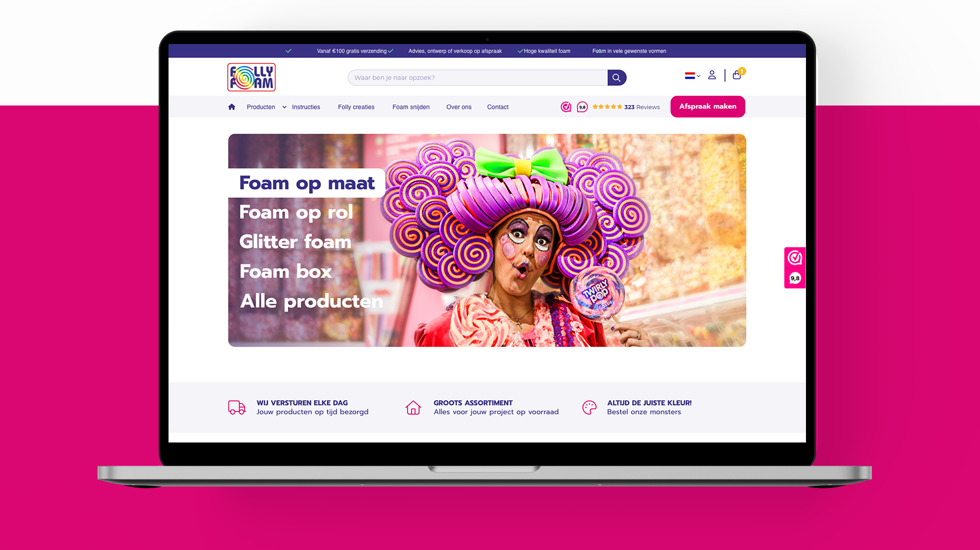 Follyfoam webshop