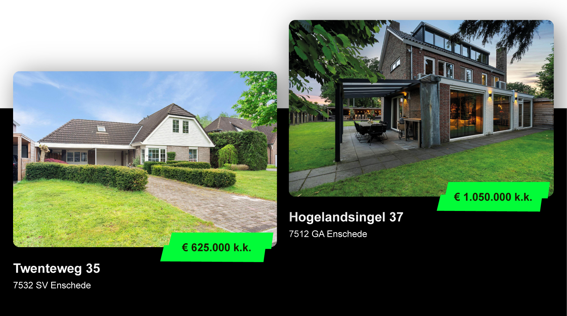 woning aanbod delen via online advertenties en nieuwsbrief - makelaar website