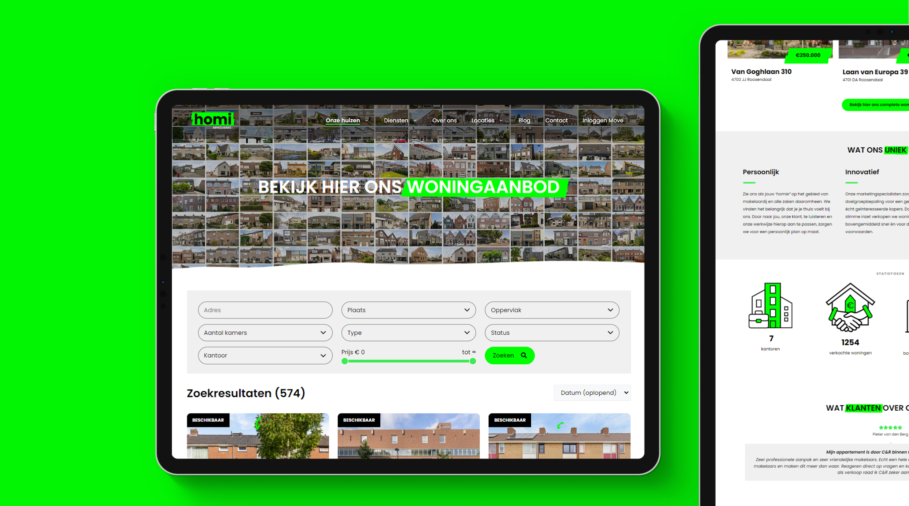 nieuwsbrief sjabloon ontwerp homi makelaars