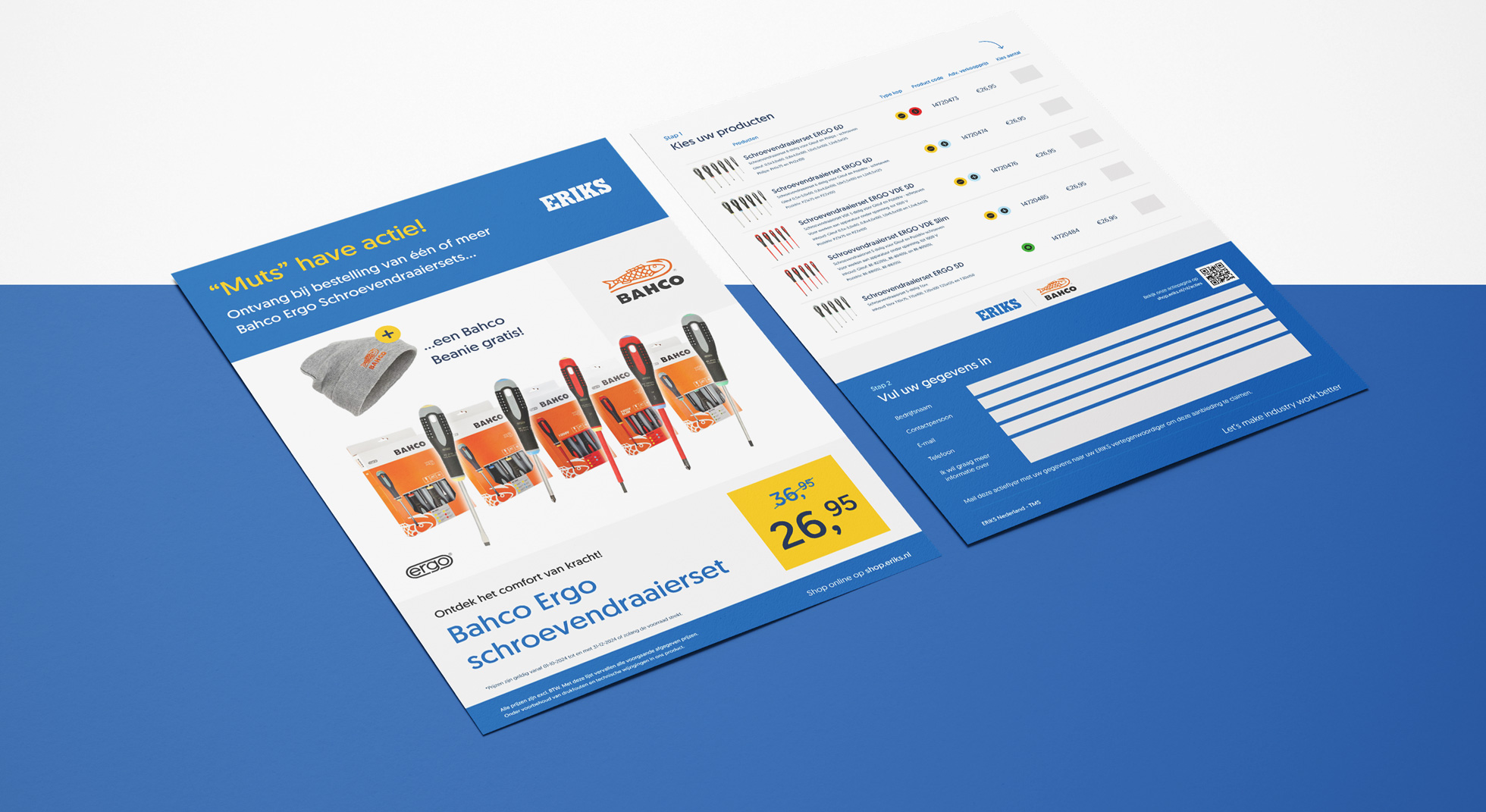 flyers en POS materiaal voor ERIKS