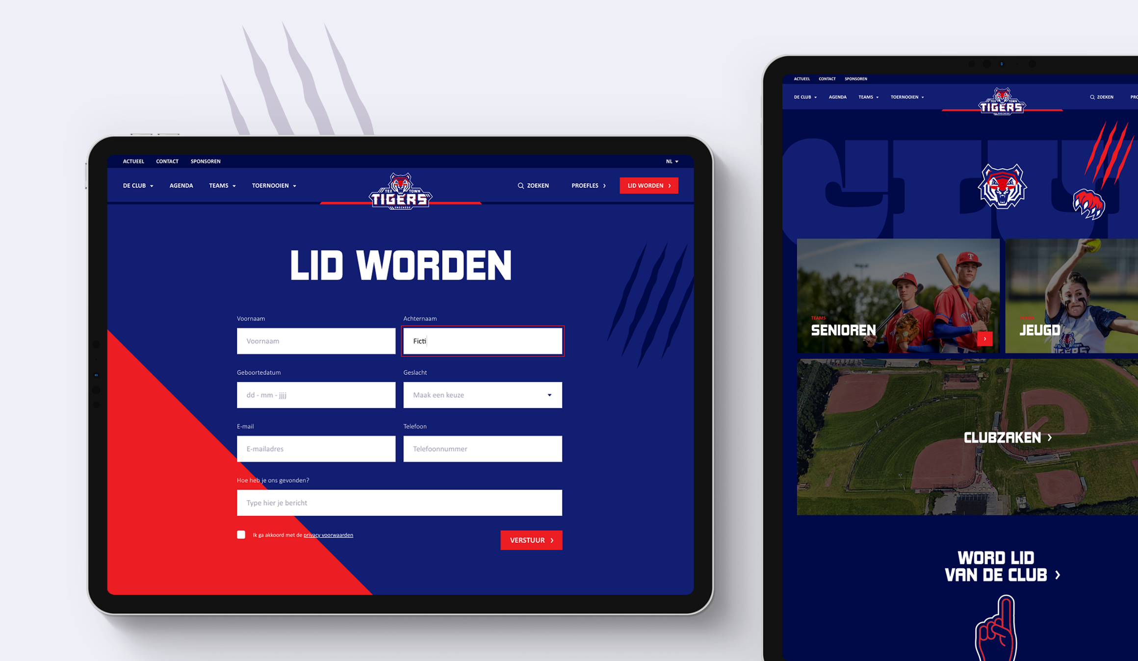 online lid worden van Tex Town Tigers