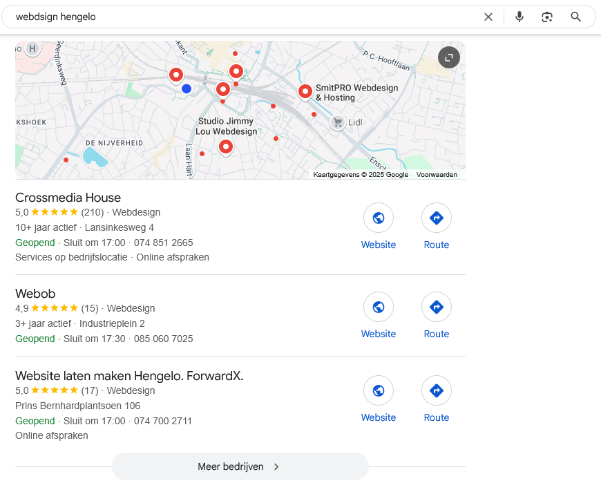 Lokale vindbaarheid in Google met SEO en marketing
