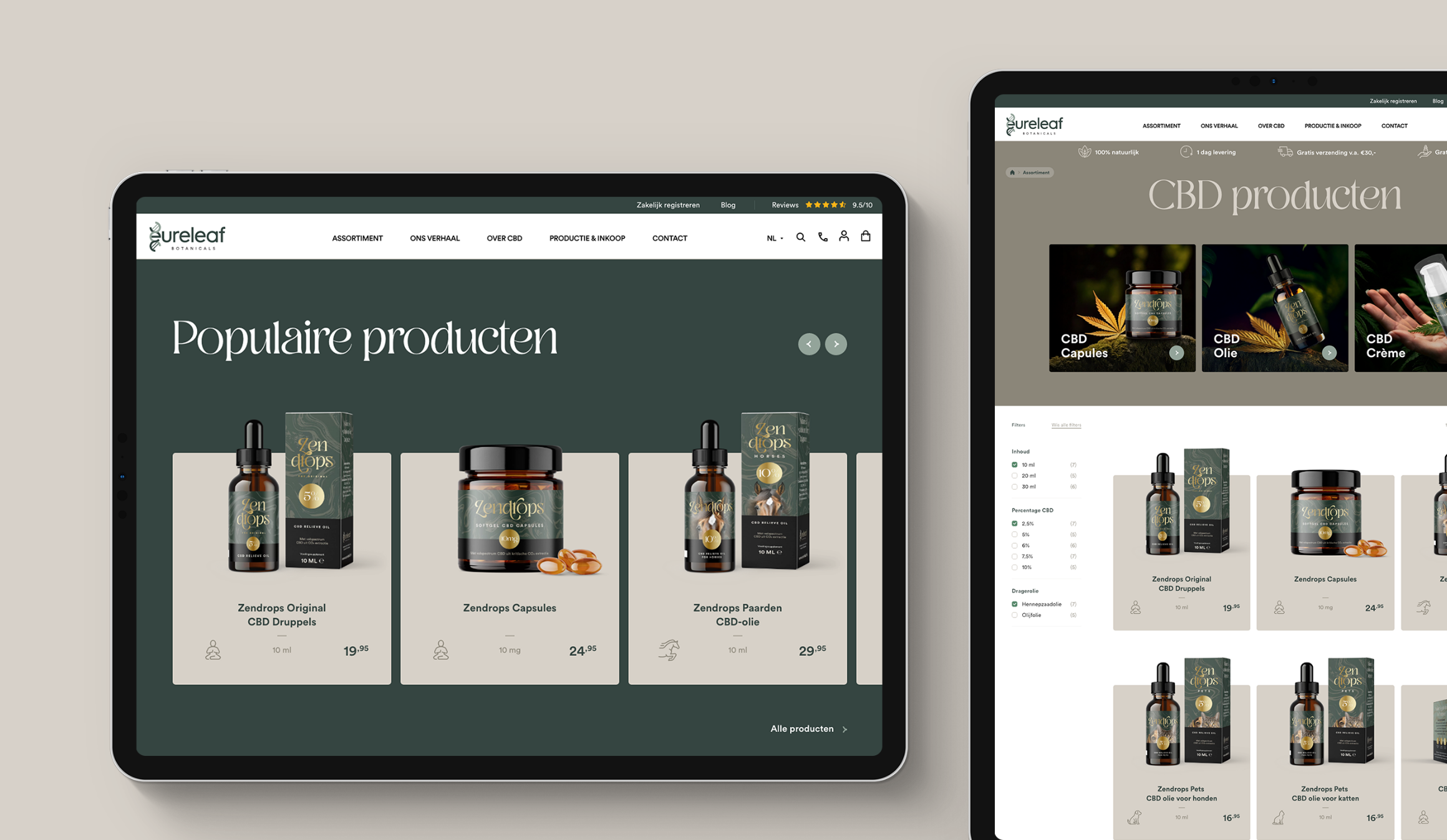 webdesign webshop voor cbd