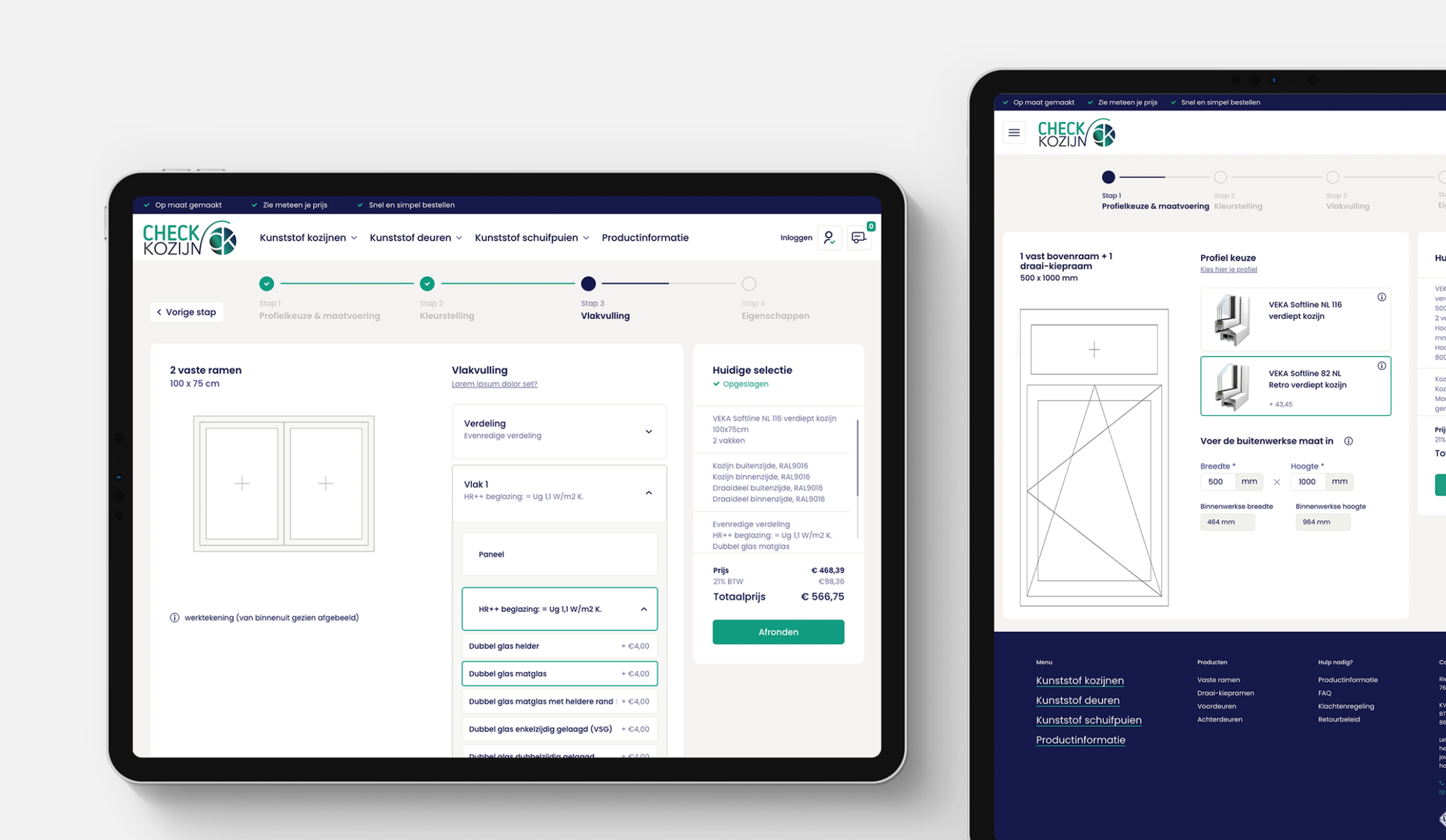 online configurator voor kunststof kozijnen
